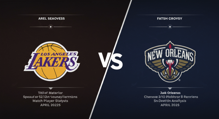 Lakers vs New Orleans Pelicans Match Player Stats
