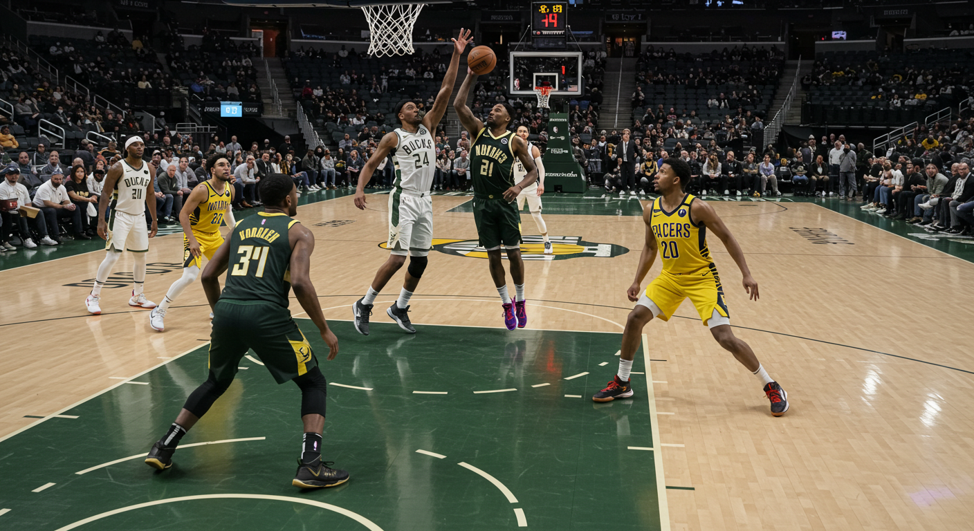 Milwaukee Bucks vs Pacers Match Player Stats