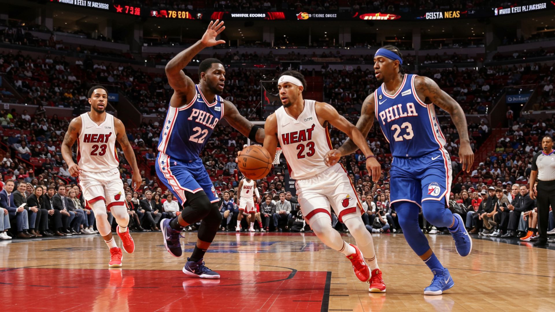 Miami Heat vs 76ers Match Player Stats