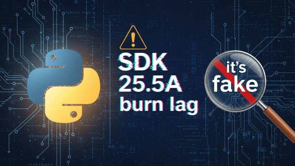 python sdk25.5a burn lag