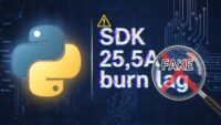 python sdk25.5a burn lag