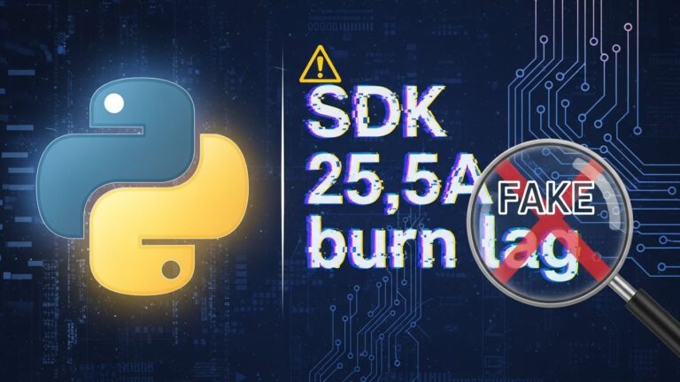 python sdk25.5a burn lag